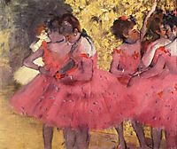 The Pink Dancers, Before the Ballet, 1884, degas