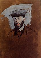 Portrait of Eugene Manet (study), c.1875, degas