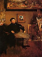 Portrait of James Tissot, 1868, degas