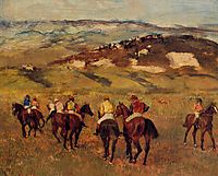 Racehorses, 1884, degas