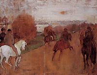 Riders on a Road, 1868, degas