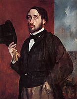 Self Portrait Saluting, 1866, degas