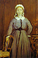 Therese Degas, sister of the artist, 1863, degas