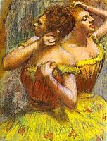 Two Dancers (pastel on paper), degas