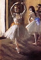 Two Dancers in the Studio (Dance School), c.1875, degas