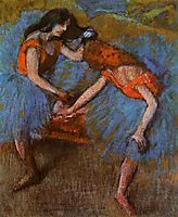 Two Dancers with Yellow Corsages, c.1902, degas