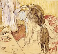 Woman Brushing Her Hair, c.1889, degas