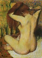 Woman Combing Her Hair, 1890, degas