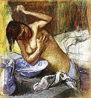 Woman Sponging Her Chest, c.1892, degas