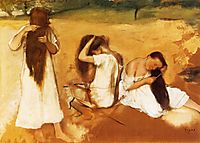 Women Combing Their Hair, 1877, degas