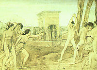Young Spartans Exercising, 1860, degas