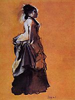 Young Woman in Street Dress, 1872, degas
