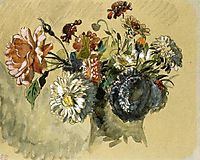 Bouquet of Flowers, 1843, delacroix