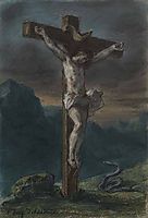 Christ on the Cross, 1856, delacroix