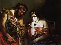 Cleopatra and the Peasant, 1838, delacroix