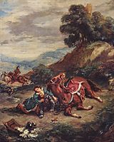 The death of Laras, 1858, delacroix