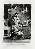 Faust in his Study, 1828, delacroix