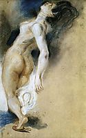 Female Nude, Killed from Behind, 1827, delacroix