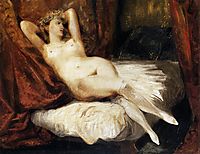 Female Nude Reclining on a Divan, 1825-1826, delacroix