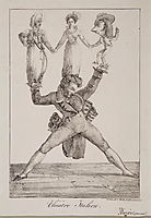 The Italian Theatre, 1821, delacroix
