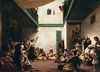 A Jewish wedding in Morocco, 1841, delacroix