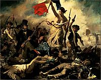The Liberty Leading the People , 1830, delacroix