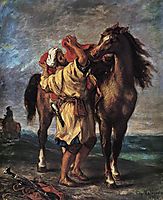 Marocan and his Horse, 18, delacroix