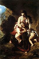 Medea about to Kill her Children, 1838, delacroix