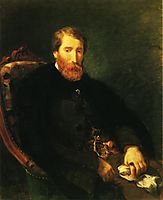 Portrait of Alfred Bruyas , 1853, delacroix