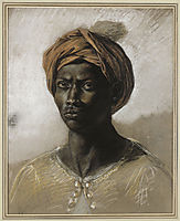 Portrait of a Turk in a Turban, c.1826, delacroix