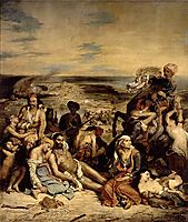 Scenes from the Massacre of Chios, 1822, delacroix