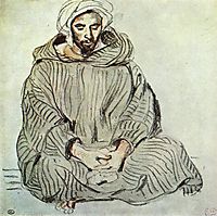 Seated Arab in Tanger, 1832, delacroix
