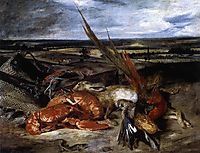 Still­Life with Lobster, 1826-1827, delacroix