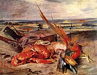 Still Life with Lobsters, 1827, delacroix