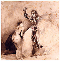 Study for Marphisa, 1850, delacroix