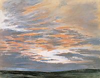 Study of the Sky at Sunset, 1849, delacroix