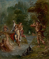 The Summer Diana Surprised by Actaeon, 1863, delacroix