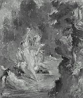 Summer Diana Surprised at her Bath by Actaeon, 1822, delacroix