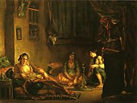 Women of Algiers in Their Apartment, 1849, delacroix