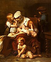 Young Mother and Her Children, 18, delaroche