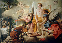Abraham and the Three Angels, domenicotiepolo