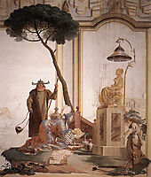 Offering of Fruits to Moon Goddess, domenicotiepolo