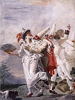 Pulcinella in Love, c.1793, domenicotiepolo