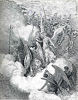 Abdiel and Satan, c.1868, dore