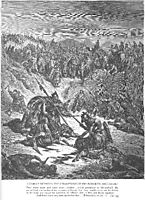 Combat between Soldiers of Ish-bosheth and David, dore