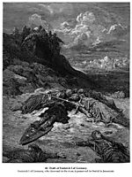 Death of Frederick I of Germany, dore
