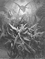 Him The Almighty Power Hurled Headlong Flaming from the Eternal Sky, dore
