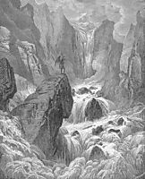 In with the river sunk, and with it rose Satan, dore