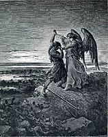 Jacob Wrestling with the Angel, 1866, dore