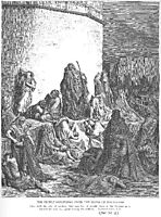 The People Mourning over the Ruins of Jerusalem, Lamentations 1:1-2, 1866, dore